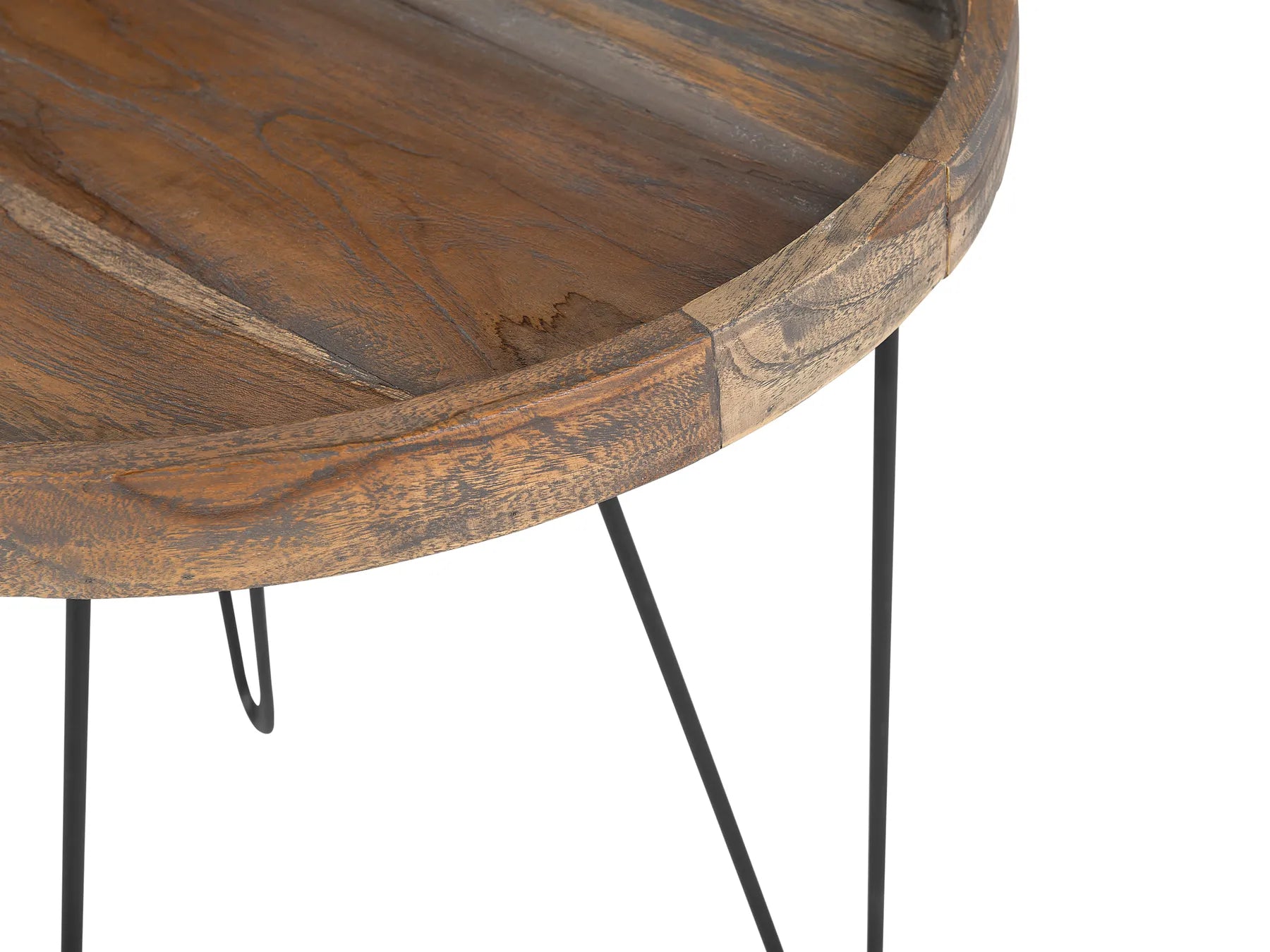 Side Table BONDISS Wood Dark Brown