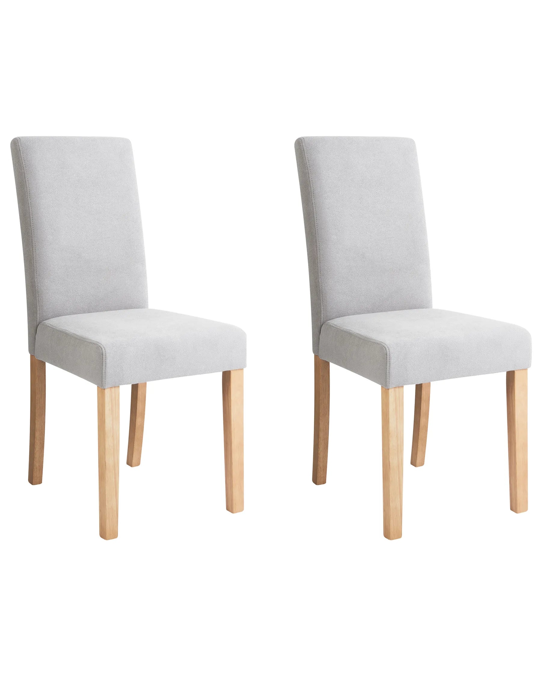 Set of 2 Dining Chairs BROADWAY Fabric Dark Grey