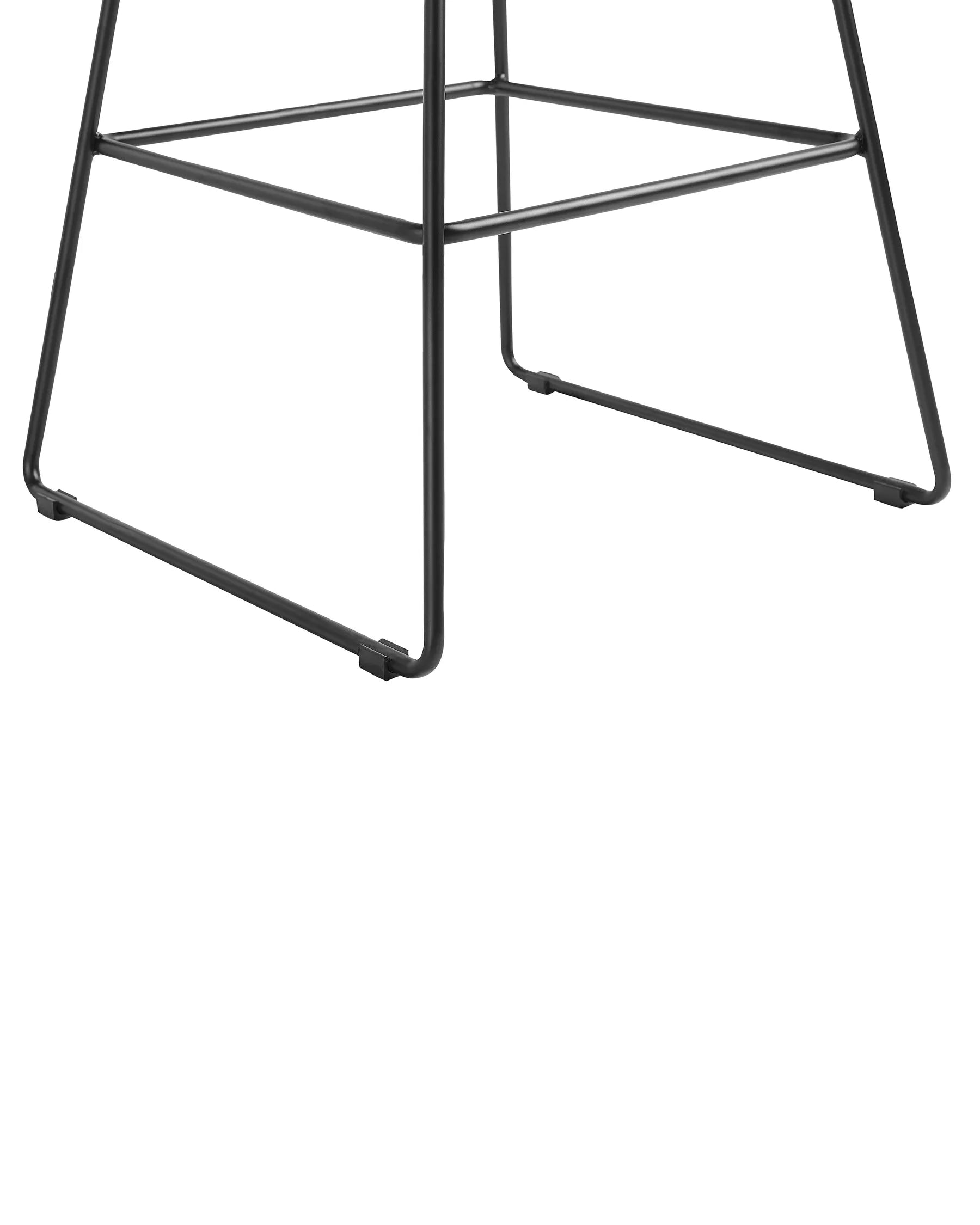 Set of 2 Bar Chairs PRESTON Metal Black