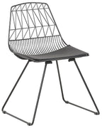 Set of 2 Dining Chairs HARLAN Metal Black