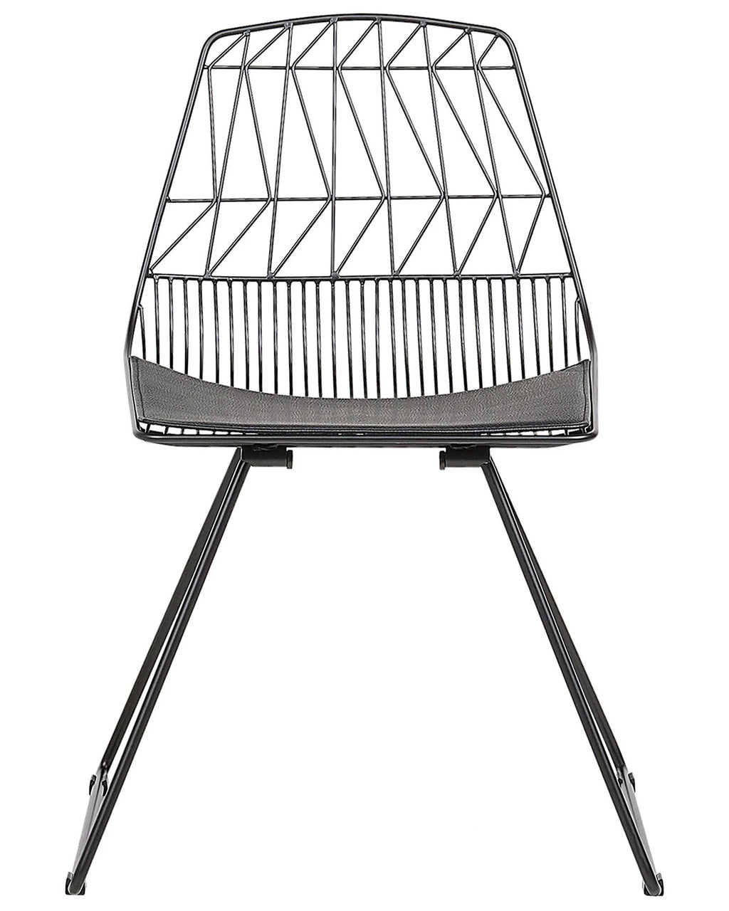 Set of 2 Dining Chairs HARLAN Metal Black