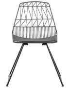 Set of 2 Dining Chairs HARLAN Metal Black