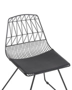 Set of 2 Dining Chairs HARLAN Metal Black