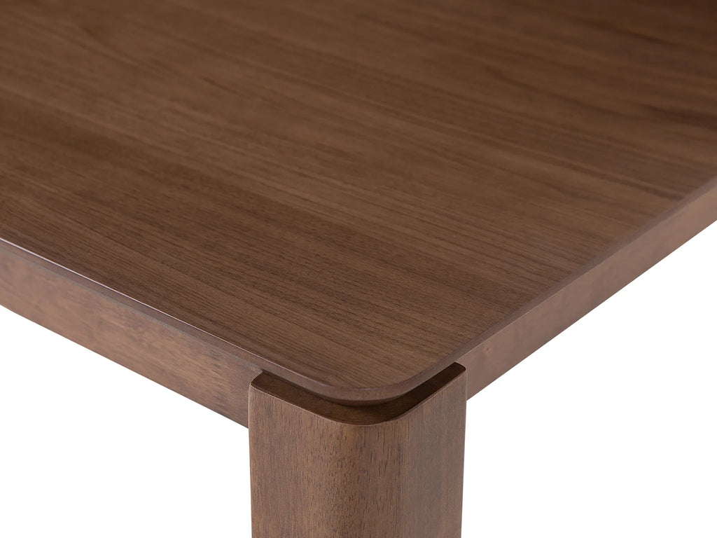 Dining Table LOTTIE Dark Walnut 160 cm 90 cm