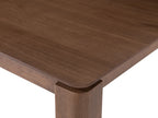 Dining Table LOTTIE Dark Walnut 160 cm 90 cm