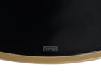Coffee Table FLORENCE Glass Black/ Gold
