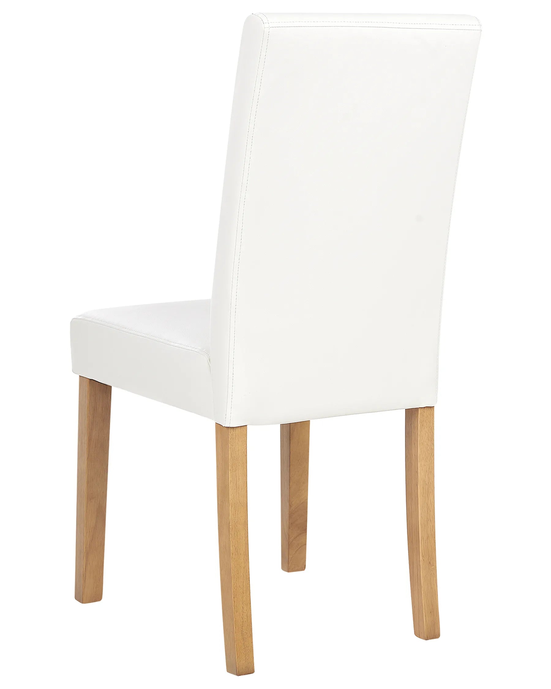 Set of 2 Dining Chairs BROADWAY Faux Leather White