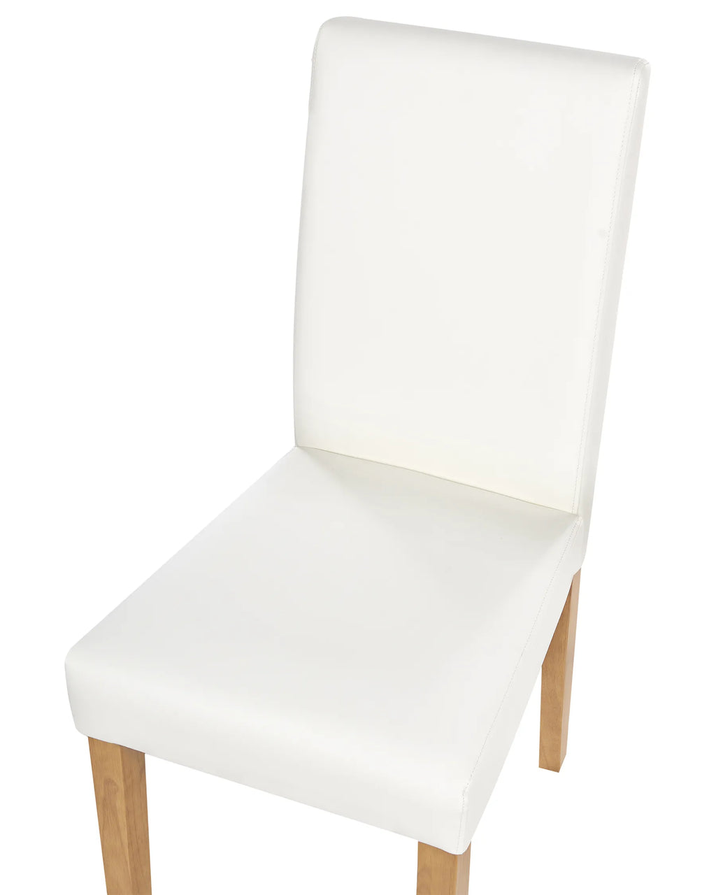 Set of 2 Dining Chairs BROADWAY Faux Leather White