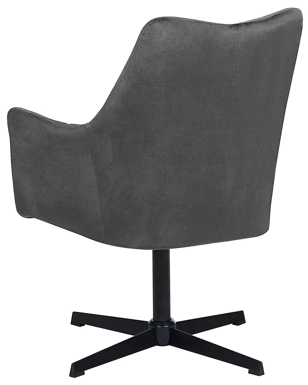 Swivel Armchair VAKSALA Velvet Dark Grey