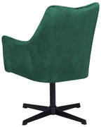 Swivel Armchair VAKSALA Velvet Dark Green
