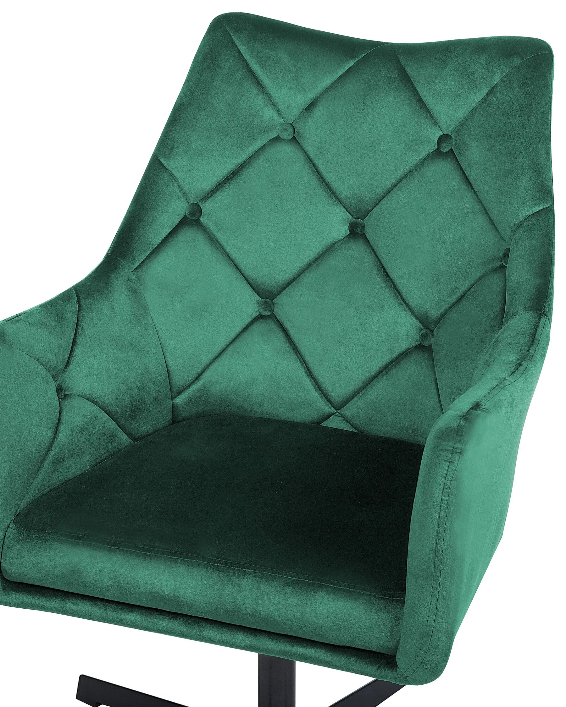 Swivel Armchair VAKSALA Velvet Dark Green
