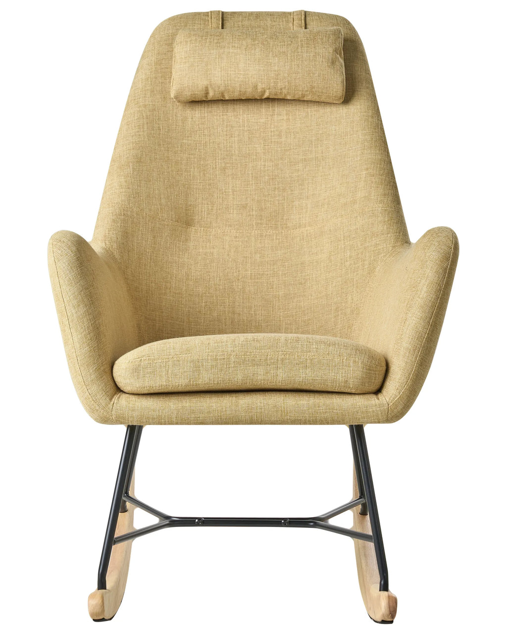 Rocking Chair ARRIE Fabric Yellow