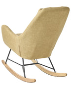 Rocking Chair ARRIE Fabric Yellow