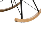 Rocking Chair ELLAN Velvet Light Grey