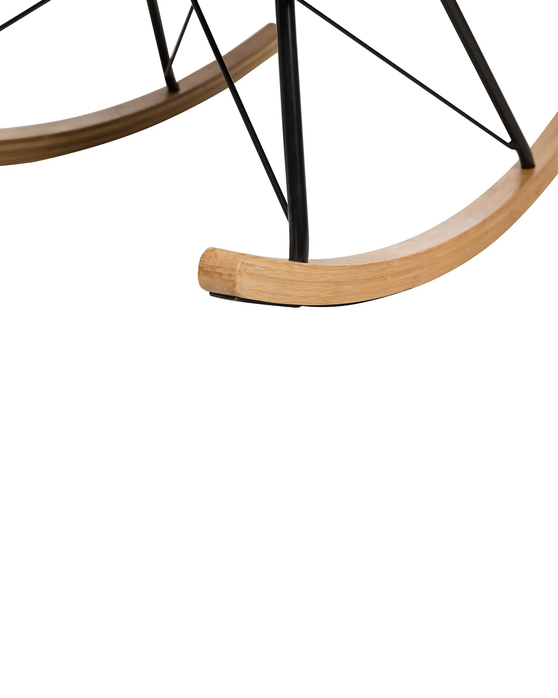 Rocking Chair ELLAN Velvet Light Grey
