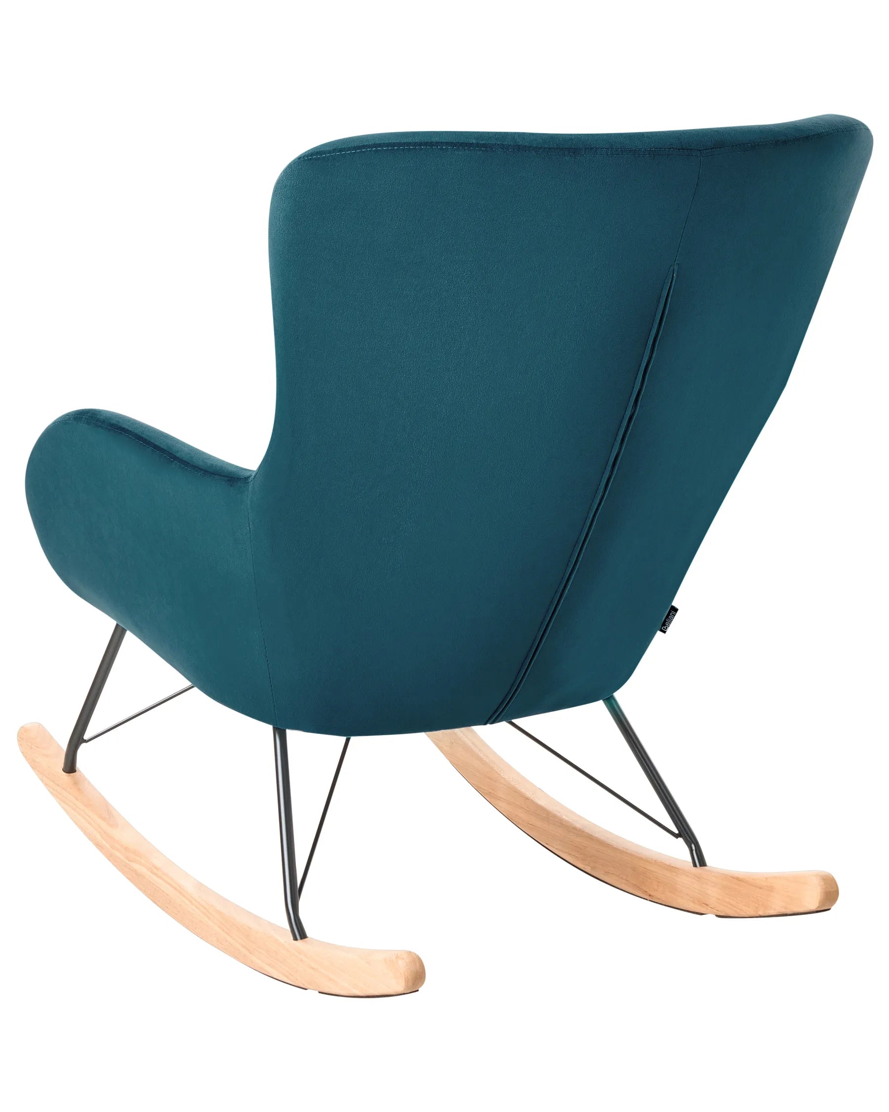 Rocking Chair ELLAN Velvet Sea Blue