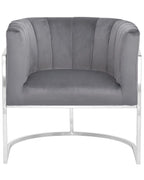 Armchair LARVIK Velvet Grey