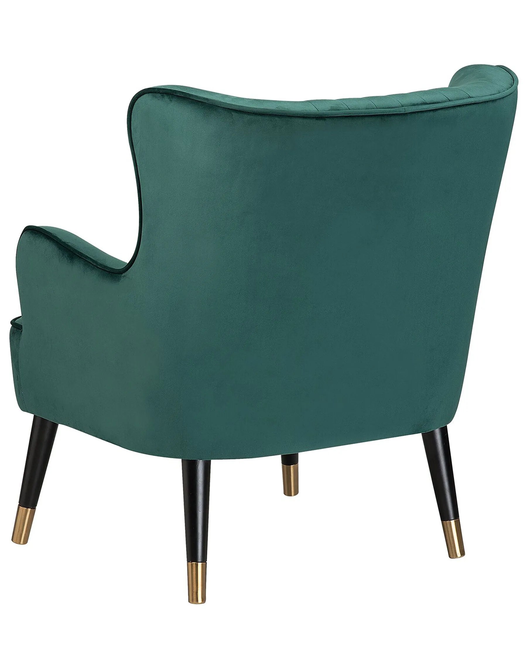 Wingback Chair VARBERG Velvet Emerald Green