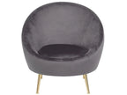 Armchair LANGA Velvet Grey