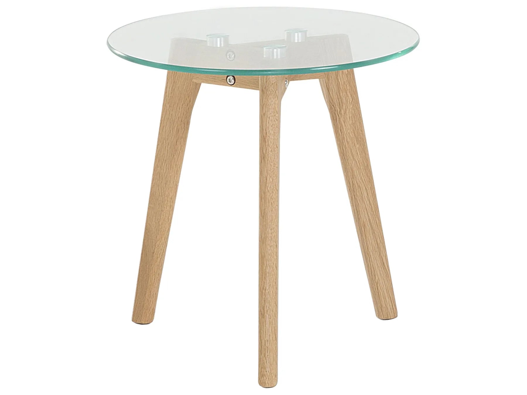 Set of 2 Coffee Tables MISSOURI Glass Transparent