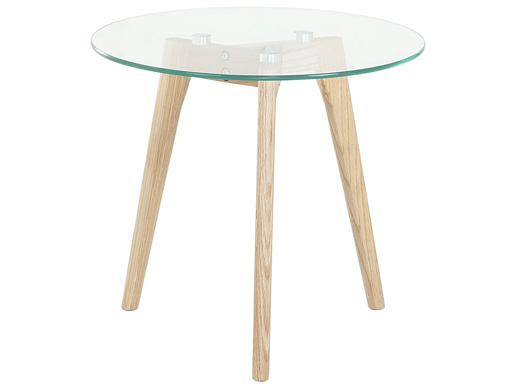 Set of 2 Coffee Tables MISSOURI Glass Transparent
