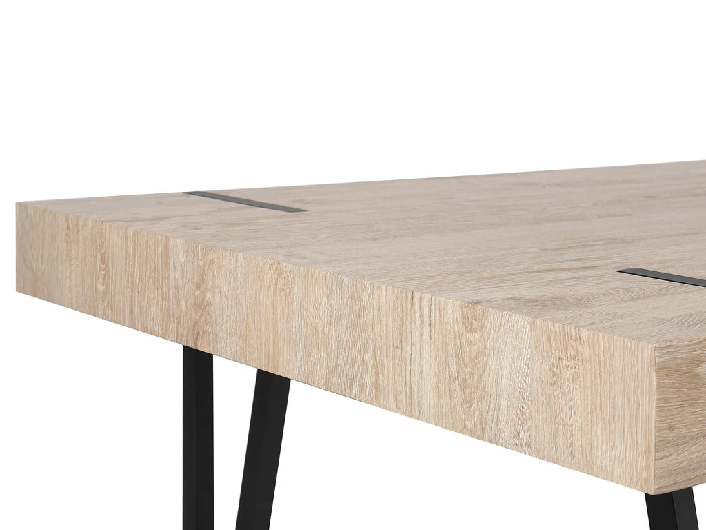 Dining Table ADENA Light Brown 150 cm 90 cm