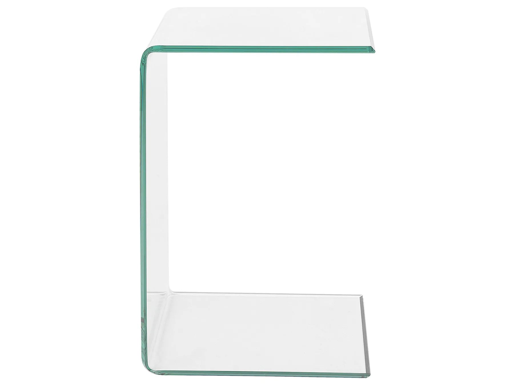 Side Table LOURDES Tempered Glass Transparent