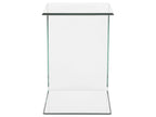 Side Table LOURDES Tempered Glass Transparent