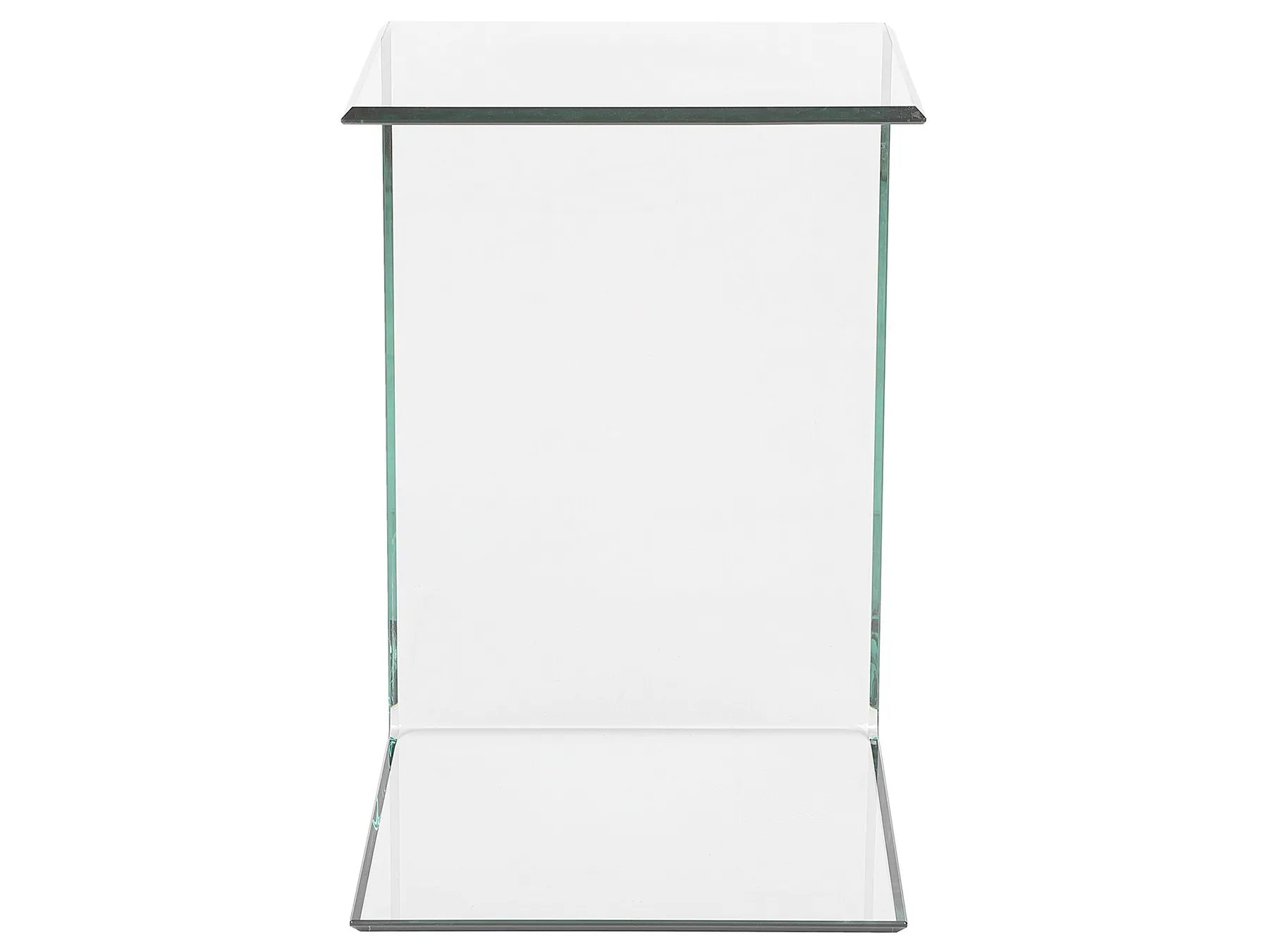 Side Table LOURDES Tempered Glass Transparent
