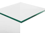 Side Table LOURDES Tempered Glass Transparent