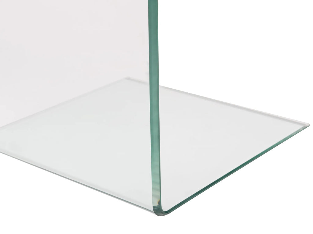 Side Table LOURDES Tempered Glass Transparent