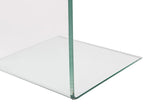Side Table LOURDES Tempered Glass Transparent