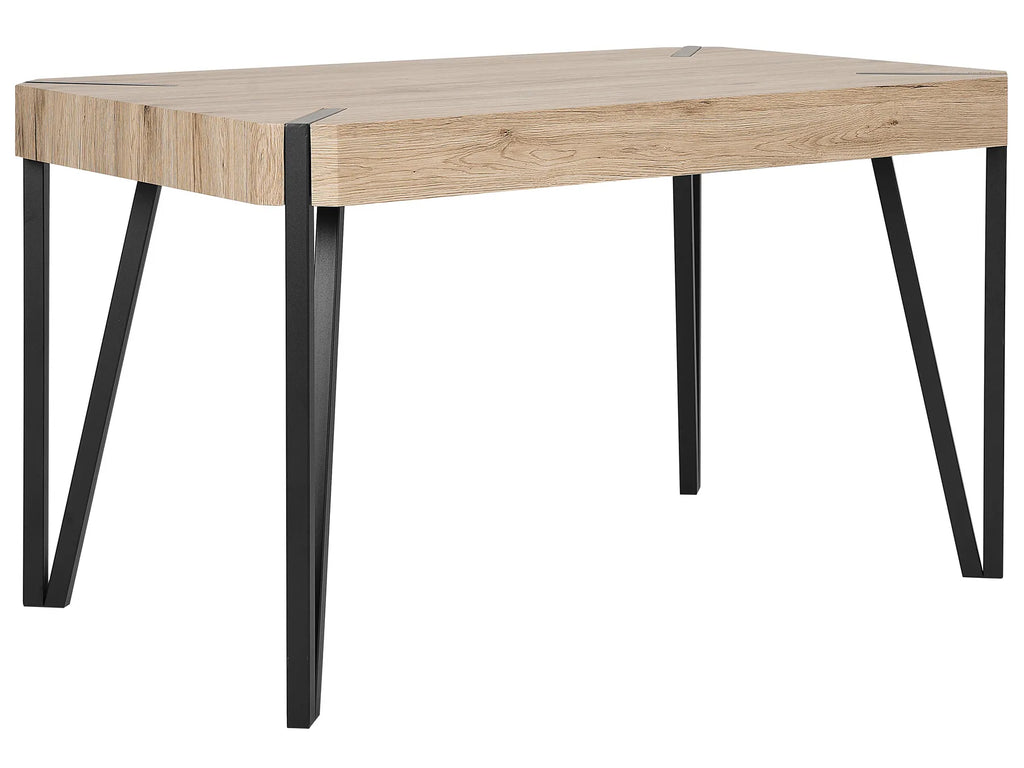Dining Table CAMBELL Light Brown 130 cm 80 cm