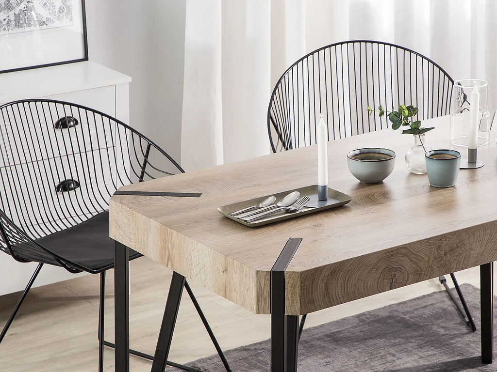 Dining Table CAMBELL Taupe 130 cm 80 cm