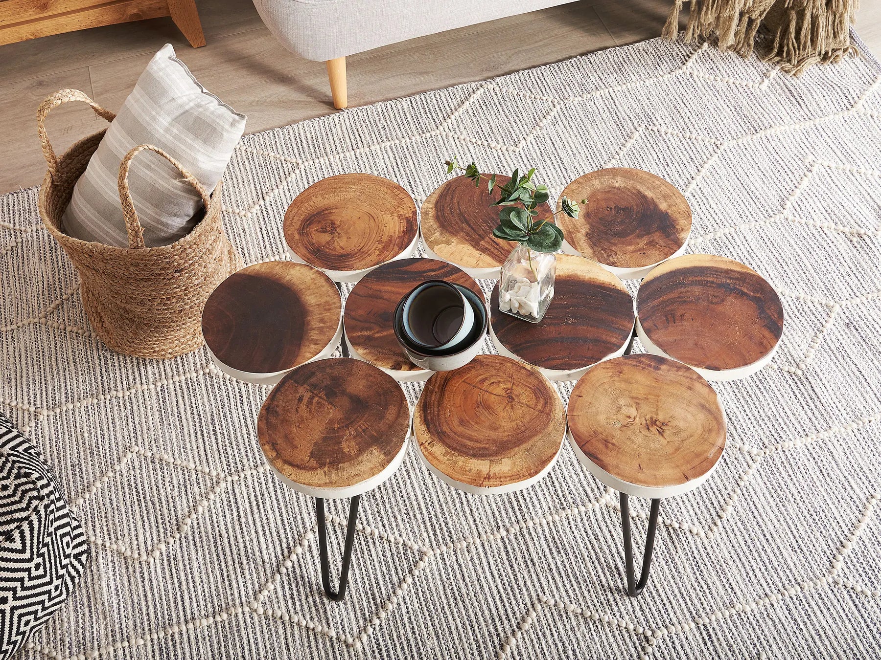 Side Table TIJUANA Wood Brown