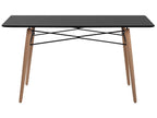 Dining Table BIONDI Black Beech 140 cm 80 cm