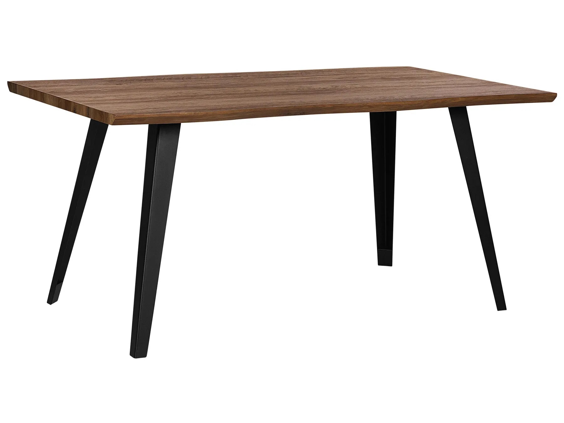Dining Table WITNEY Dark Brown 160 cm 90 cm