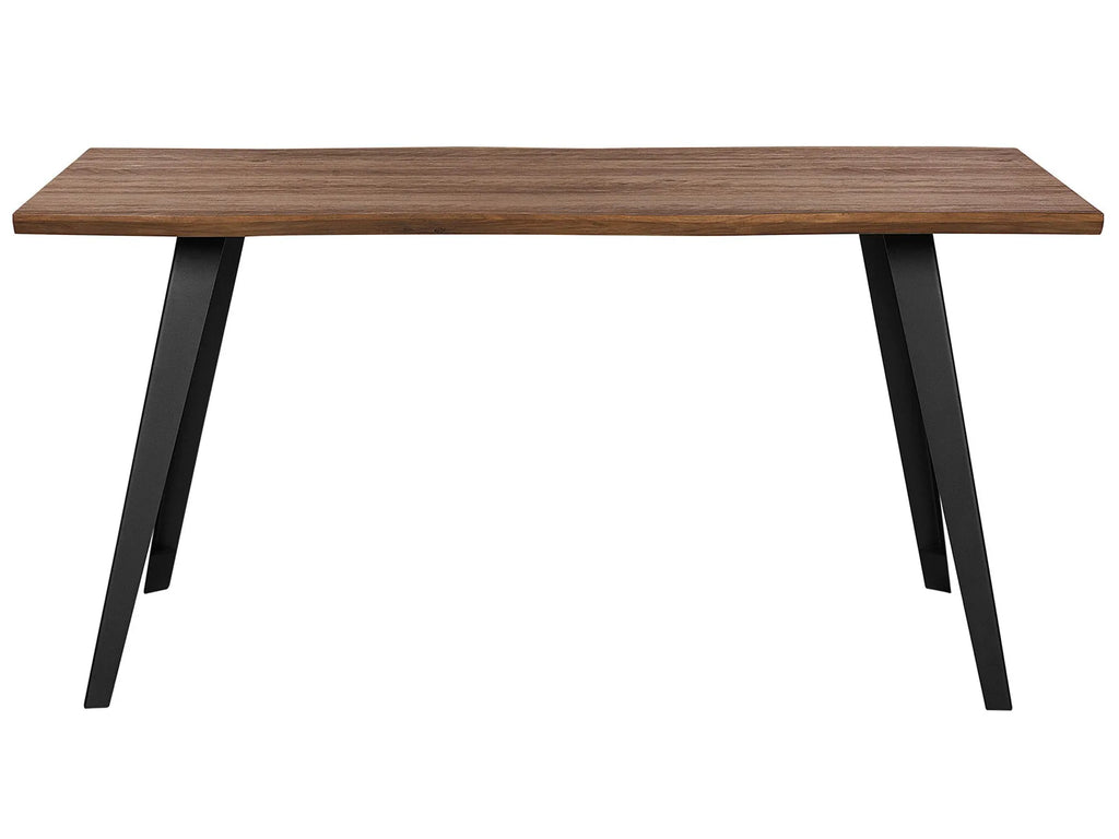 Dining Table WITNEY Dark Brown 160 cm 90 cm
