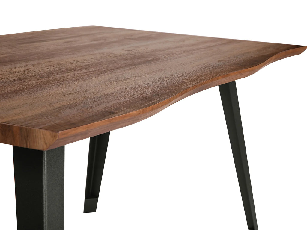 Dining Table WITNEY Dark Brown 160 cm 90 cm
