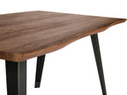 Dining Table WITNEY Dark Brown 160 cm 90 cm