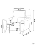 Armchair NARWIK Leather Brown