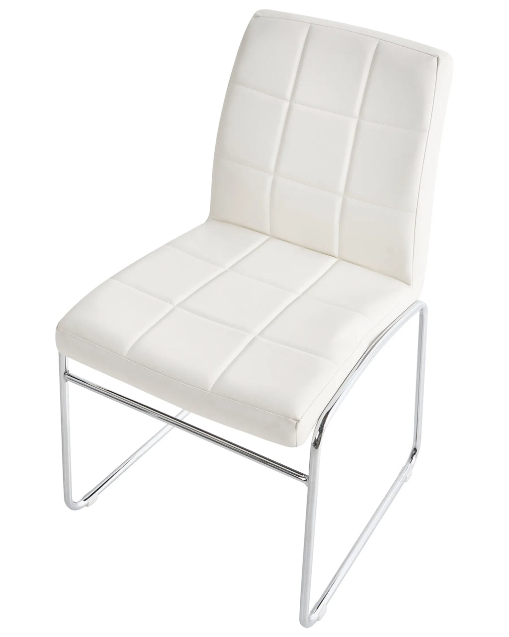 Set of 2 Dining Chairs KIRON Faux Leather White