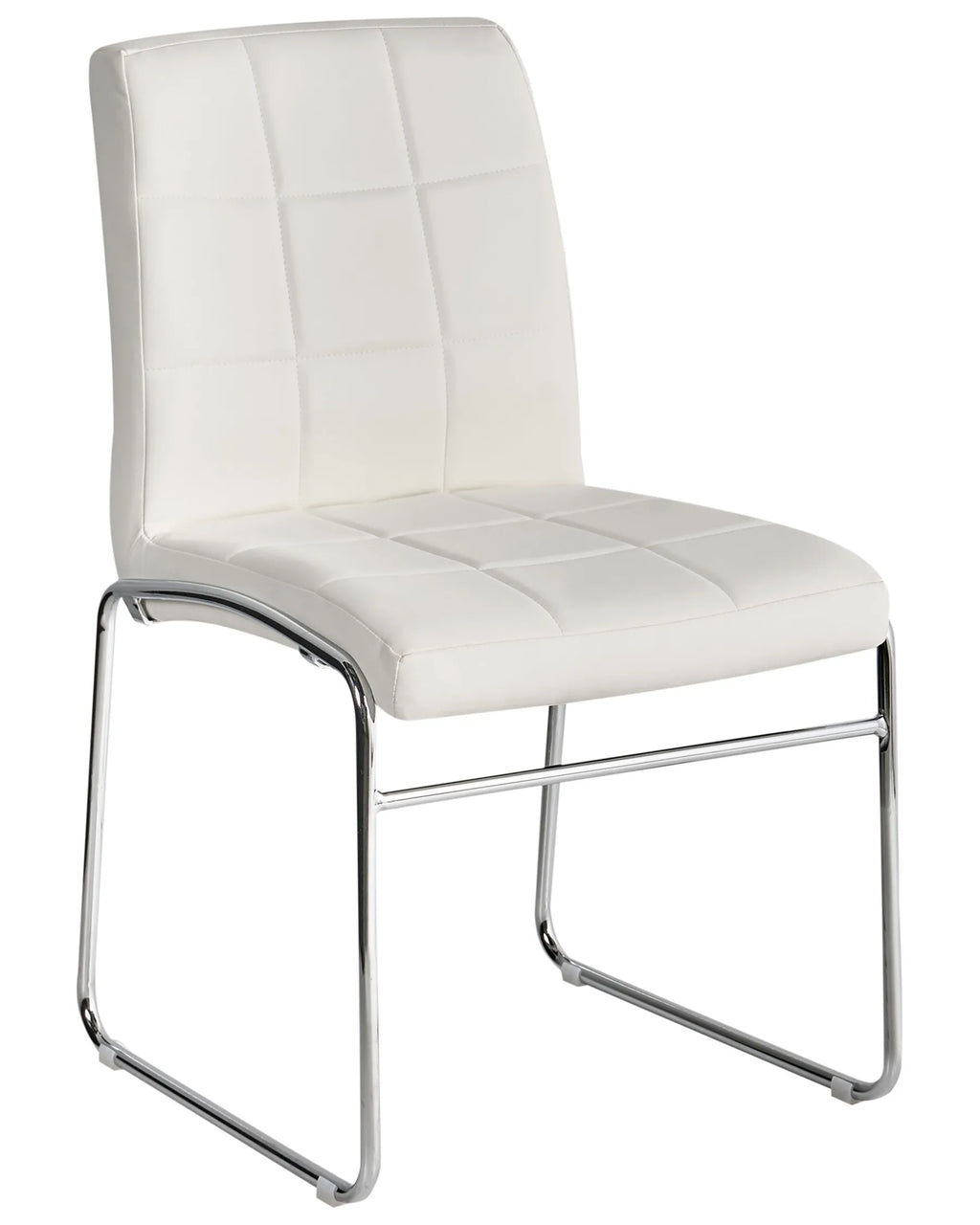 Set of 2 Dining Chairs KIRON Faux Leather White