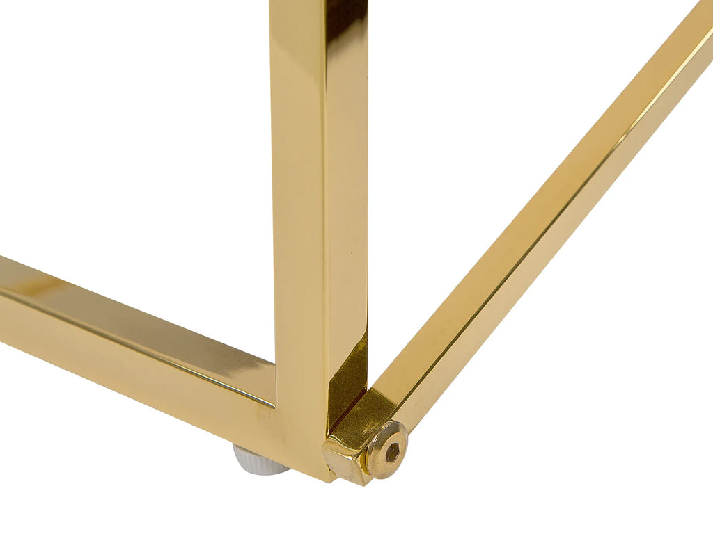 Coffee Table EMPORIA Tempered Glass Marble/ Gold