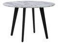 Dining Table MOSBY White Marble 110 cm 110 cm