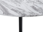 Dining Table MOSBY White Marble 110 cm 110 cm