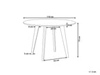 Dining Table MOSBY White Marble 110 cm 110 cm