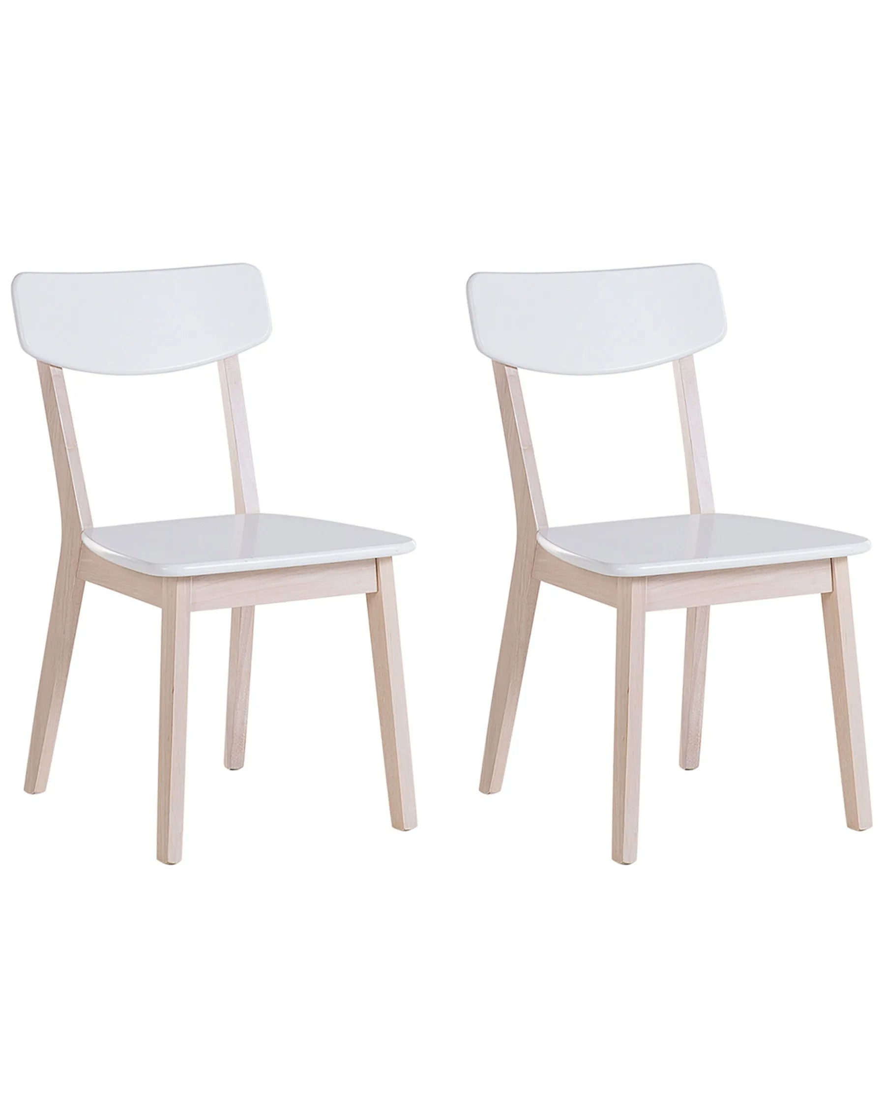 Set of 2 Dining Chairs SANTOS White