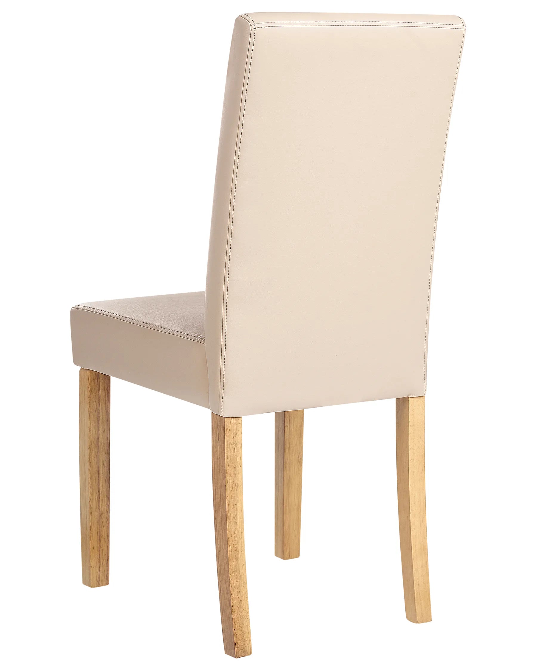 Set of 2 Dining Chairs BROADWAY Faux Leather Beige