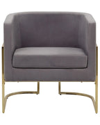 Armchair SIRKKA Velvet Grey